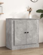 vidaXL Сайдборд бетонно сив 70x355x675 см инженерно дърво