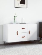 vidaXL Сайдборд бял 100x36x60 см инженерно дърво