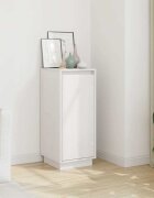 vidaXL Сайдборд бял 315x34x75 см бор масив