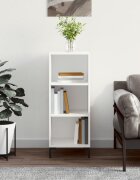 vidaXL Сайдборд бял 345x325x90 см инженерно дърво