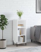 vidaXL Сайдборд бял 345x325x90 см инженерно дърво