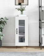 vidaXL Сайдборд бял 345x34x90 см инженерно дърво