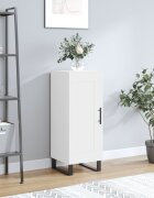 vidaXL Сайдборд бял 345x34x90 см инженерно дърво