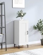 vidaXL Сайдборд бял 345x34x90 см инженерно дърво