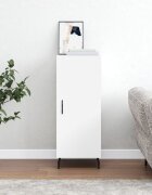 vidaXL Сайдборд бял 345x34x90 см инженерно дърво