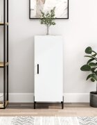 vidaXL Сайдборд бял 345x34x90 см инженерно дърво