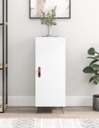 vidaXL Сайдборд бял 345x34x90 см инженерно дърво