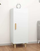 vidaXL Сайдборд бял 345x34x90 см инженерно дърво