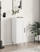 vidaXL Сайдборд бял 345x34x90 см инженерно дърво