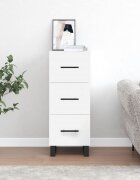 vidaXL Сайдборд бял 345x34x90 см инженерно дърво