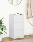 vidaXL Сайдборд бял 375x35x76 см инженерно дърво