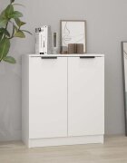 vidaXL Сайдборд бял 60x30x70 см инженерно дърво