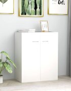 vidaXL Сайдборд бял 60x30x75 см инженерно дърво