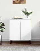 vidaXL Сайдборд бял 60x35x70 см инженерно дърво
