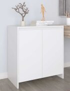 vidaXL Сайдборд бял 70x41x75 см инженерно дърво