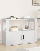 vidaXL Сайдборд бял 80x30x60 см инженерно дърво