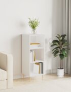 vidaXL Сайдборд бял гланц 345x325x90 см инженерно дърво
