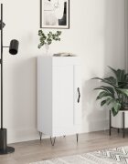 vidaXL Сайдборд бял гланц 345x34x90 см инженерно дърво