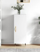 vidaXL Сайдборд бял гланц 345x34x90 см инженерно дърво