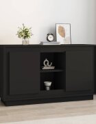 vidaXL Сайдборд черен 102x35x60 см инженерно дърво