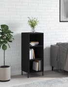 vidaXL Сайдборд черен 345x325x90 см инженерно дърво