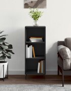 vidaXL Сайдборд черен 345x325x90 см инженерно дърво
