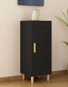 vidaXL Сайдборд черен 345x34x90 см инженерно дърво