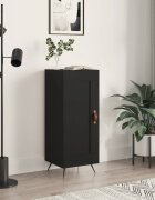 vidaXL Сайдборд черен 345x34x90 см инженерно дърво