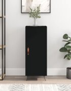 vidaXL Сайдборд черен 345x34x90 см инженерно дърво