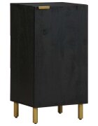 vidaXL Сайдборд черен 40x33x75 см инженерно дърво
