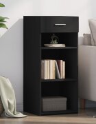 vidaXL Сайдборд черен 40x425x93 см инженерно дърво