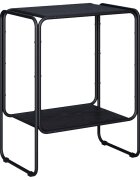 vidaXL Сайдборд Черен дъб 60 x 38 x 75 cm Инженерна дървесина