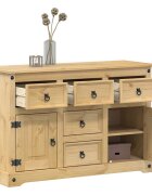 vidaXL Сайдборд Corona 112x40x75 см бор масив