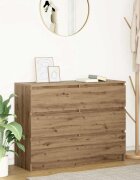 vidaXL Сайдборд дъб артизан 100x35x76 см инженерно дърво