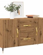 vidaXL Сайдборд дъб артизан 100x36x60 см инженерно дърво
