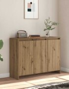 vidaXL Сайдборд дъб артизан 102x33x75 см инженерно дърво