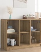 vidaXL Сайдборд дъб артизан 102x37x755 см инженерно дърво