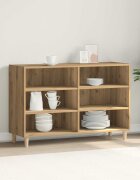vidaXL Сайдборд дъб артизан 1035x35x70 см инженерно дърво