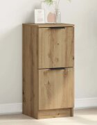 vidaXL Сайдборд дъб артизан 30x30x70 см инженерно дърво