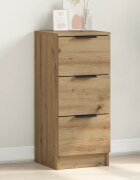 vidaXL Сайдборд дъб артизан 30x30x70 см инженерно дърво