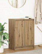 vidaXL Сайдборд дъб артизан 57x34x76 см инженерно дърво