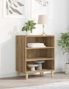 vidaXL Сайдборд дъб артизан 57x35x75 см инженерно дърво