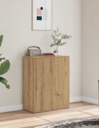 vidaXL Сайдборд дъб артизан 60x30x75 см инженерно дърво