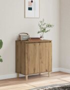 vidaXL Сайдборд дъб артизан 60x35x70 см инженерно дърво