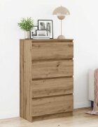 vidaXL Сайдборд дъб артизан 60x35x985 см инженерно дърво