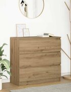 vidaXL Сайдборд дъб артизан 80x35x76 см инженерно дърво