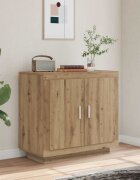 vidaXL Сайдборд дъб артизан 80x40x75 см инженерно дърво
