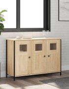 vidaXL Сайдборд дъб сонома 100x35x70 см инженерно дърво