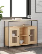 vidaXL Сайдборд дъб сонома 100x35x80 см инженерно дърво