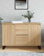 vidaXL Сайдборд дъб сонома 1015x35x70 см инженерно дърво
